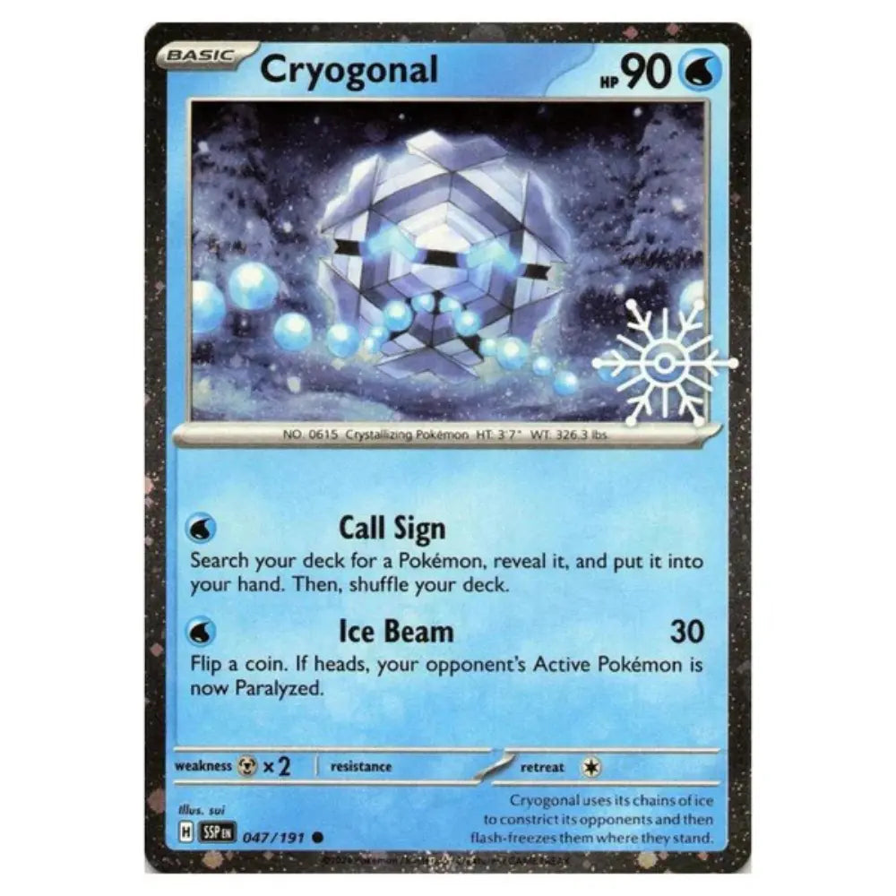 Cryogonal - SSP 047/191 - Schneeflocke Stempel CardsRfun