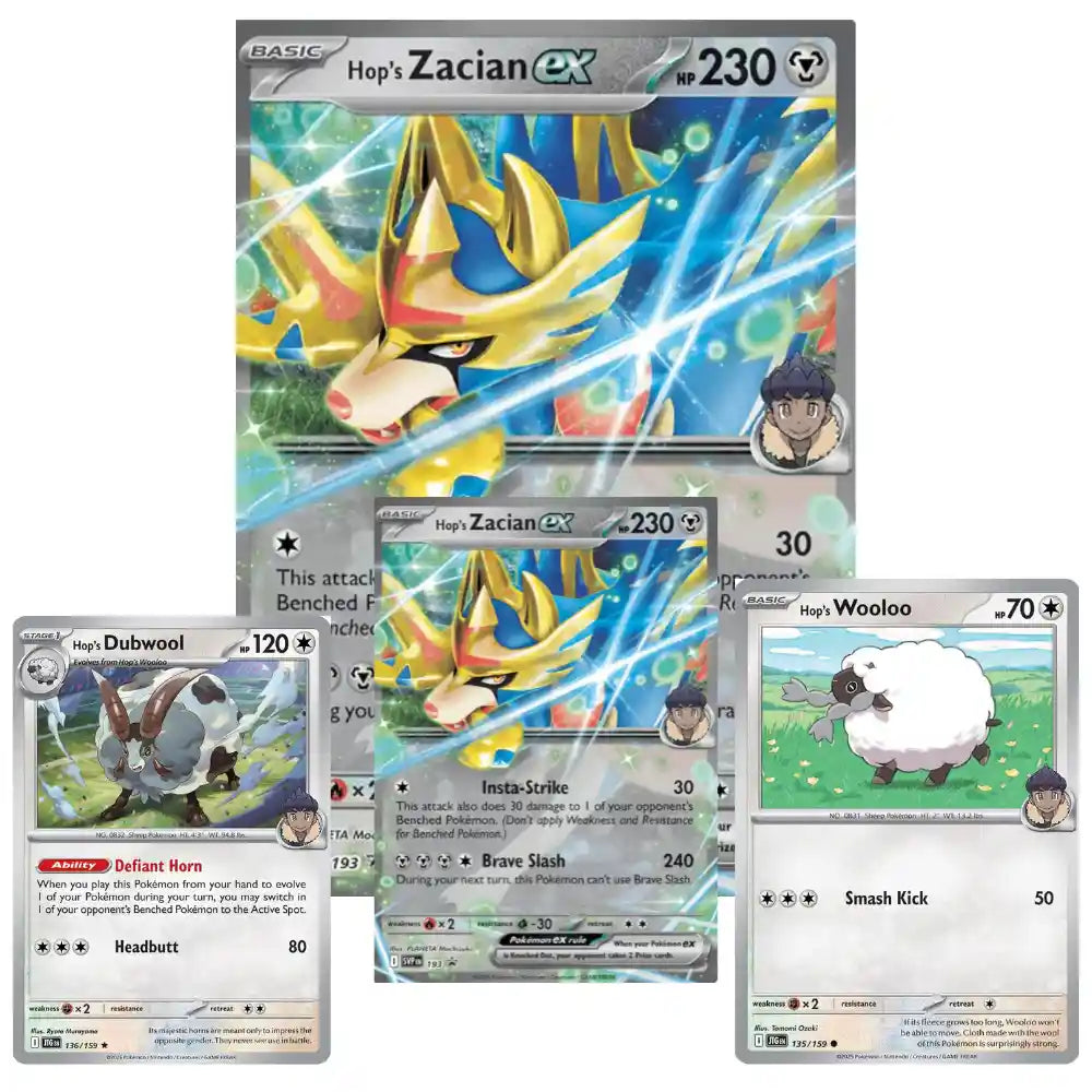 Pokemon Hop's Zacian ex Box CardsRfun