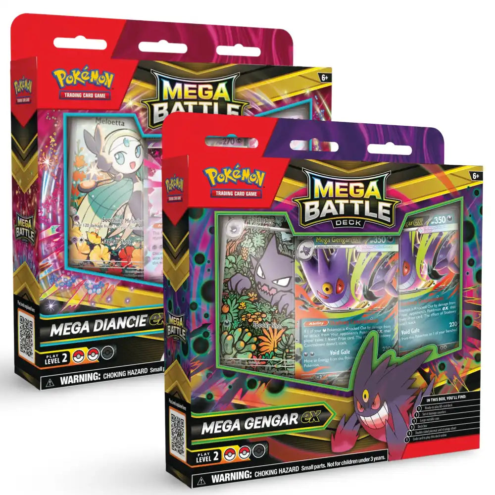 Pokemon Mega Battle Deck -Mega Gengar/ Mega Diancie CardsRfun