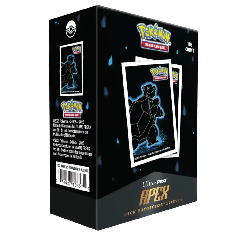 Ultra Pro Neon Kanto Blastoise APEX Deck Protector Sleeves (105 Stück) CardsRfun