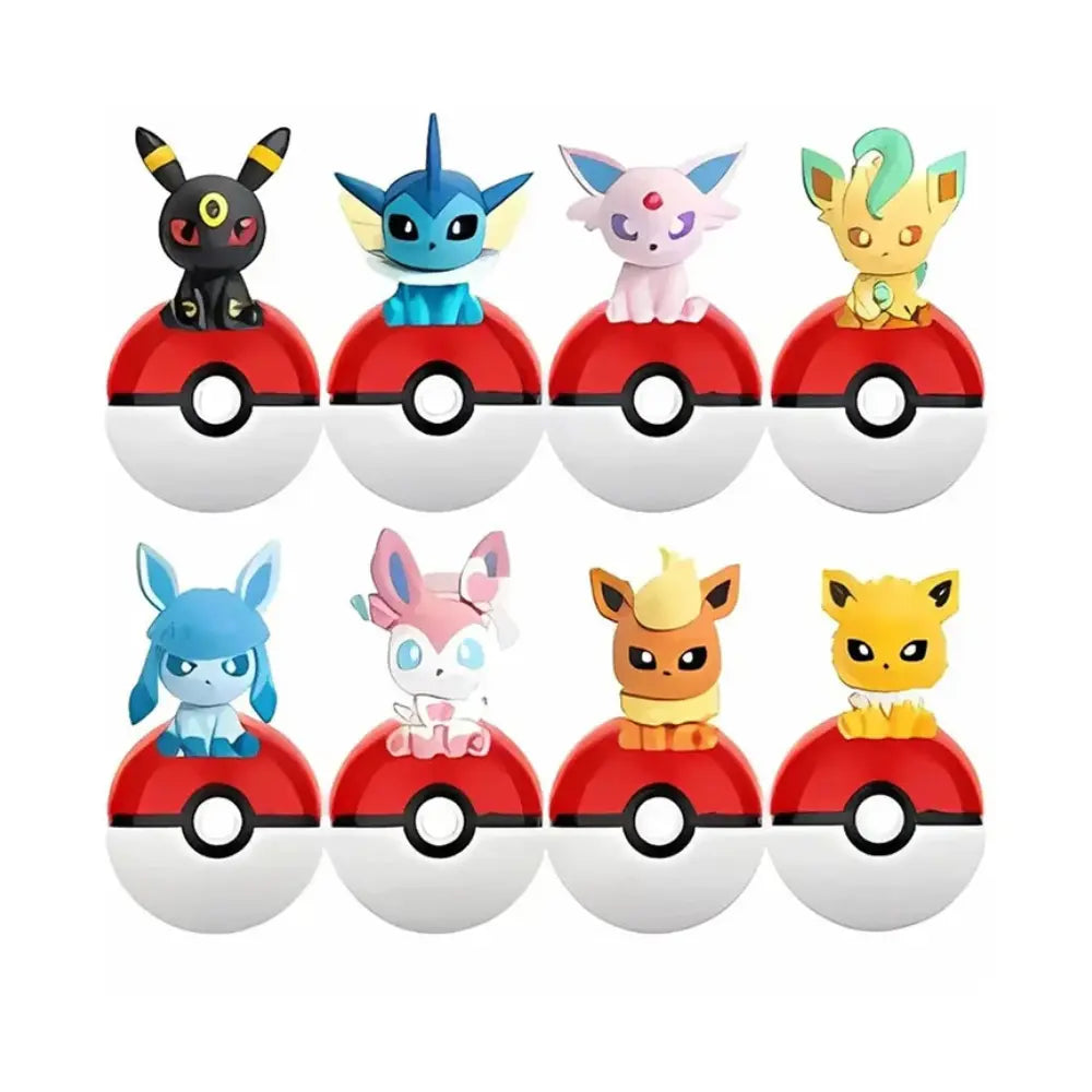 FUNISM Pokemon Palmsize Wonders Series 2 – alle 8 Evoli-Figuren – bei CardsRfun