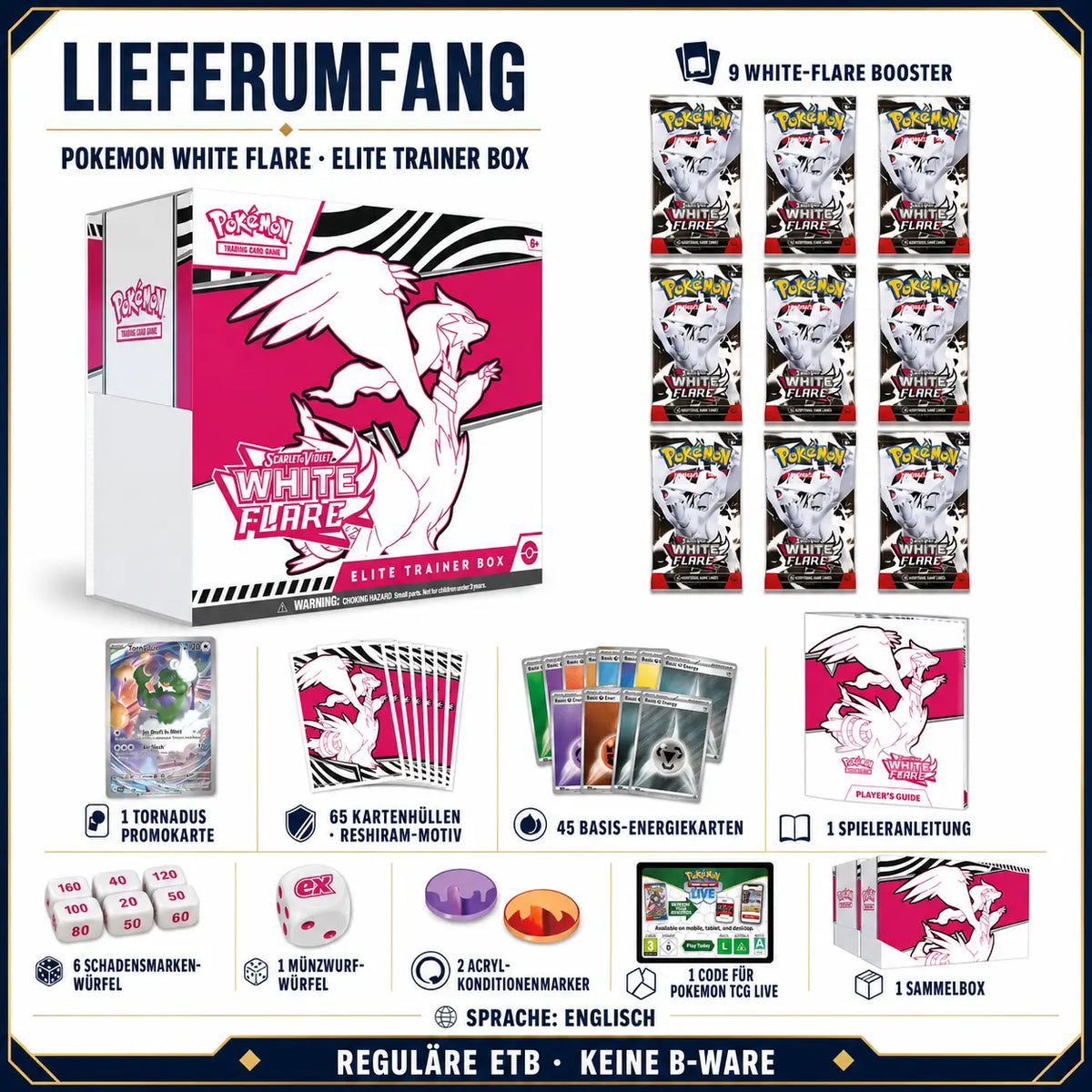 Pokemon White Flare- Elite Trainer Box (SV 10.5)