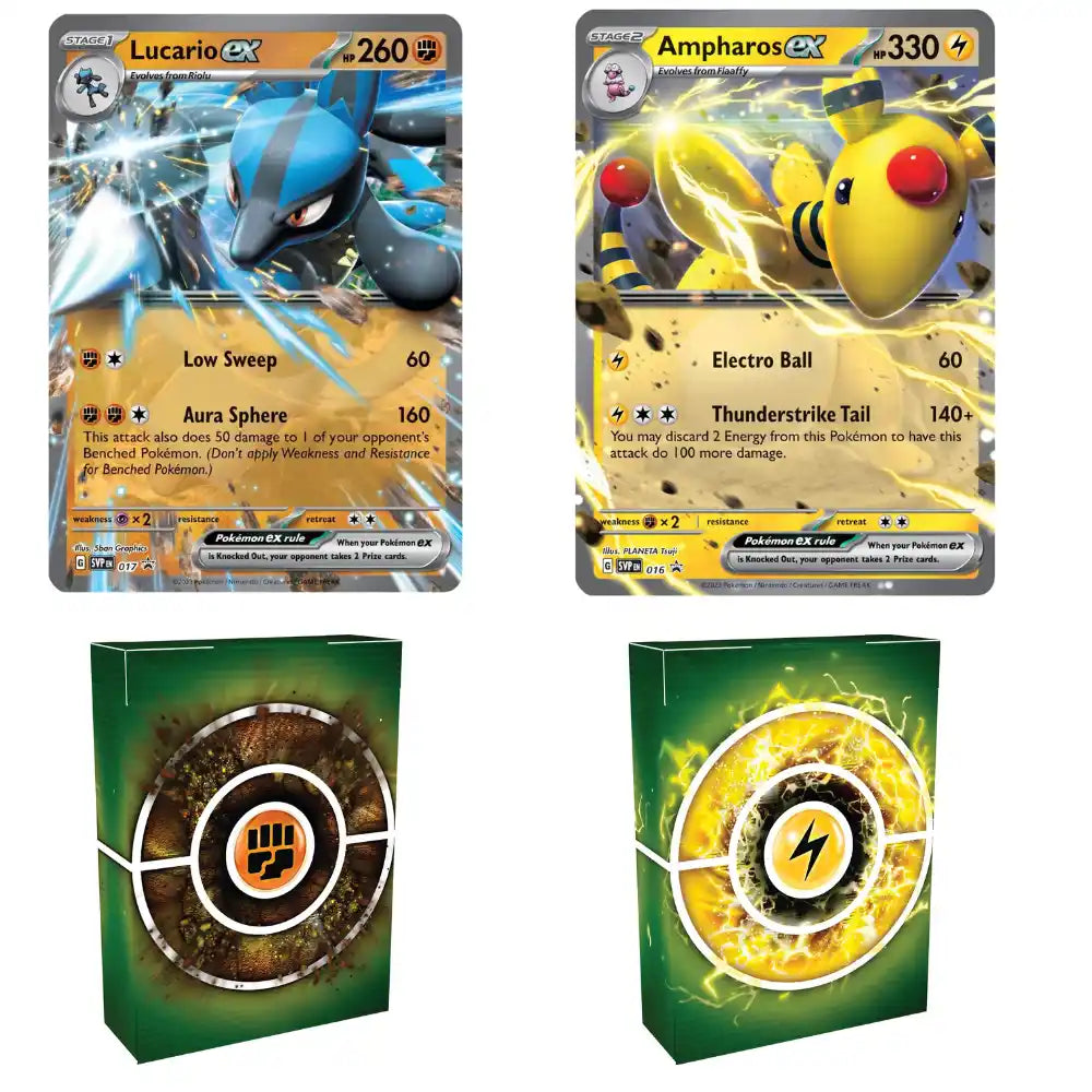 Pokemon Battle Deck - Ampharos ex / Lucario ex CardsRfun