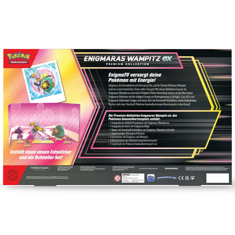 Pokemon Enigmaras Wampitz ex Premium Kollektion CardsRfun