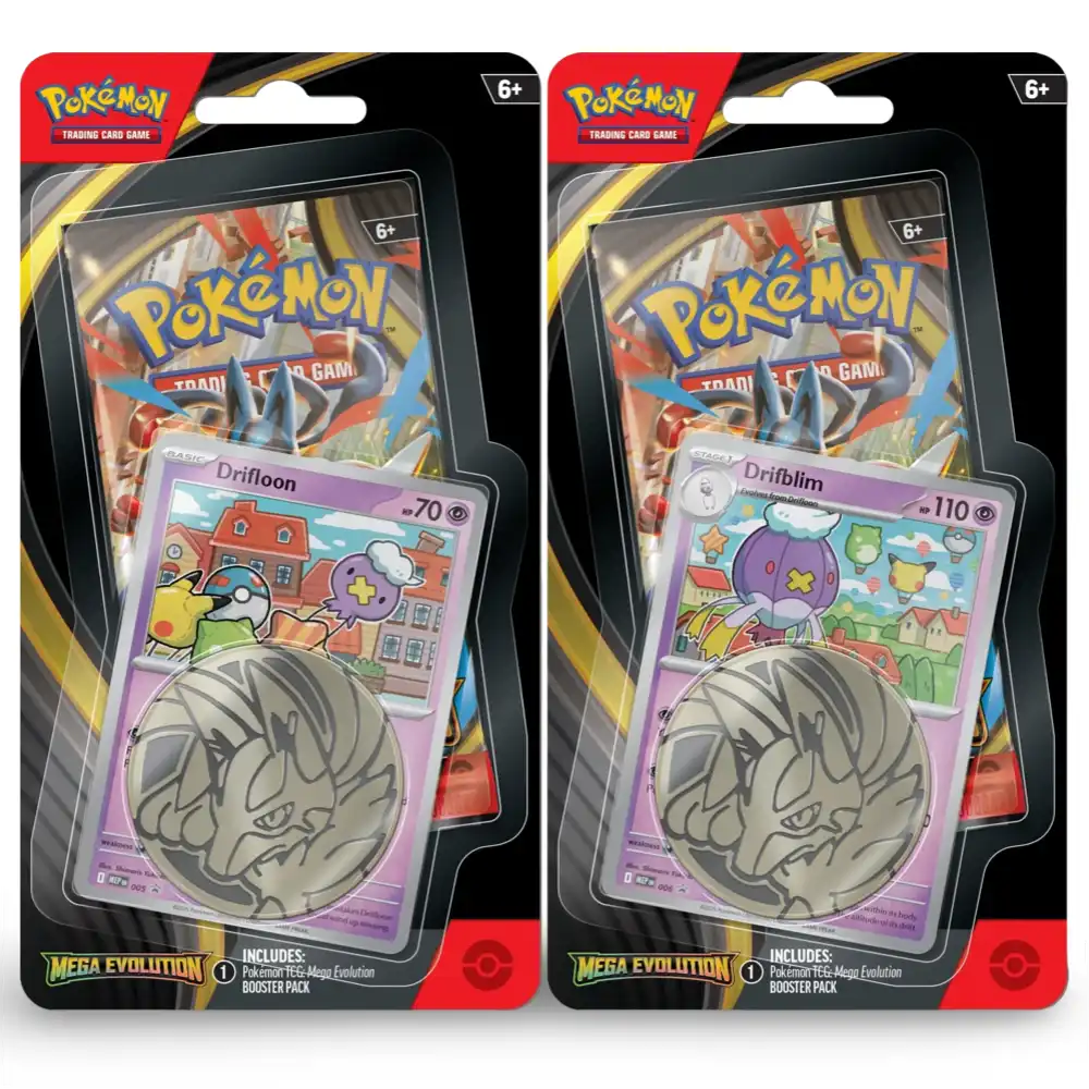 Pokemon Mega Evolution: 1-Pack Blister Drifloon Drifblim CardsRfun