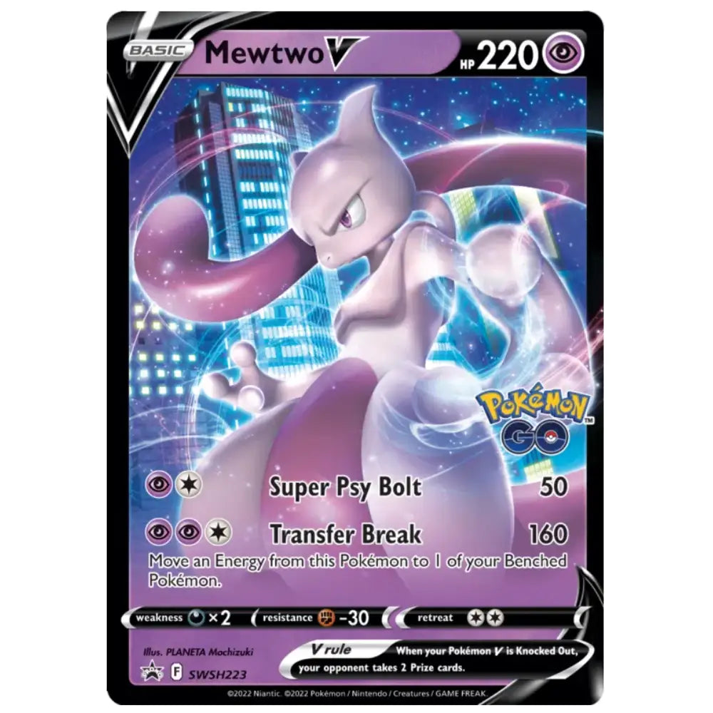 Mewtwo V - SWSH 223 Black Star Promo CardsRfun