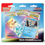 Pokemon Prismatic Evolutions Tech Sticker Collection CardsRfun