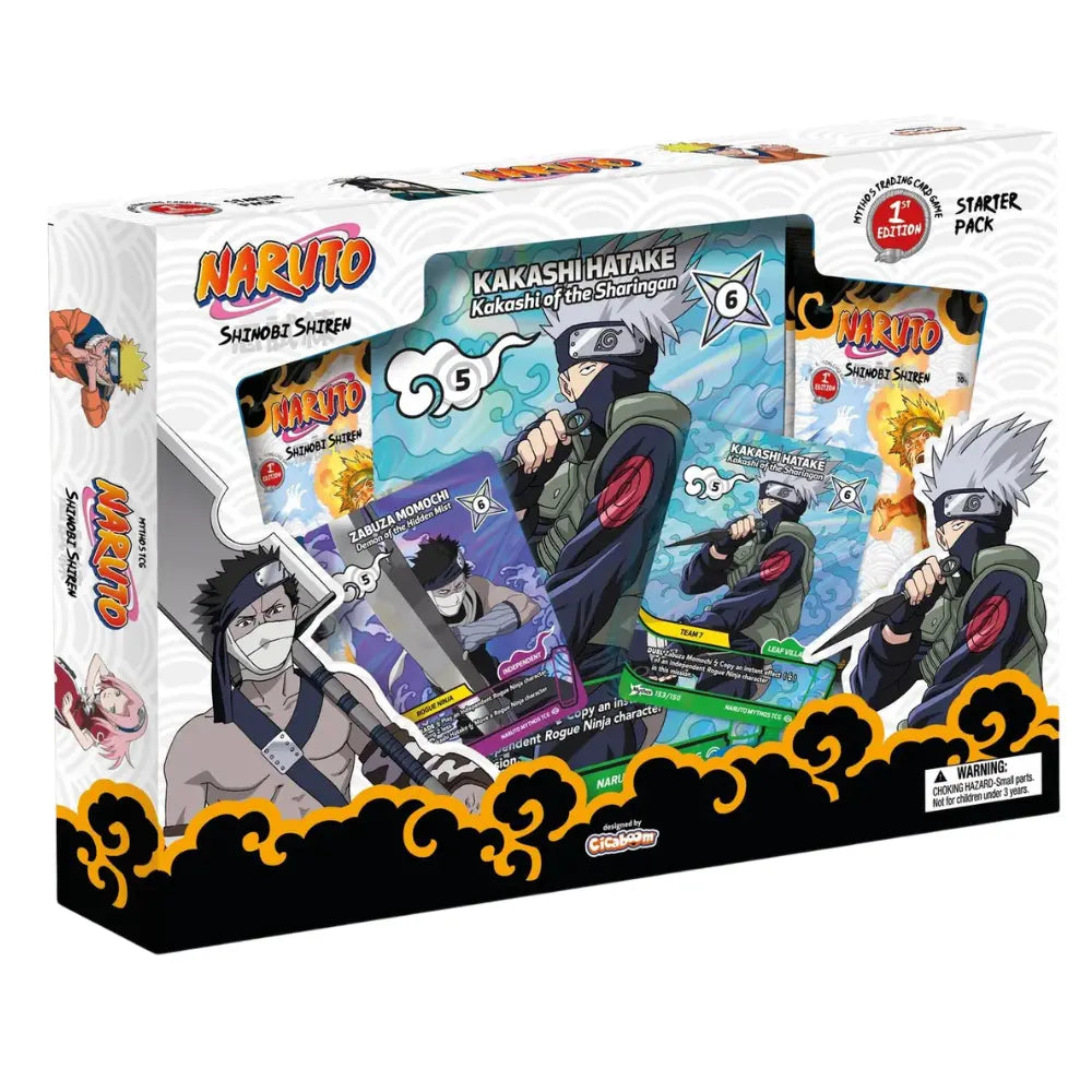 Naruto Mythos TCG Special Pack Kakashi & Zabuza – Verpackung mit exklusiven Mythos-Promokarten – bei CardsRfun