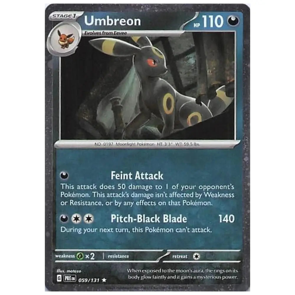 Pokemon Umbreon - PRE 059/131 - Cosmos Holo Foil CardsRfun