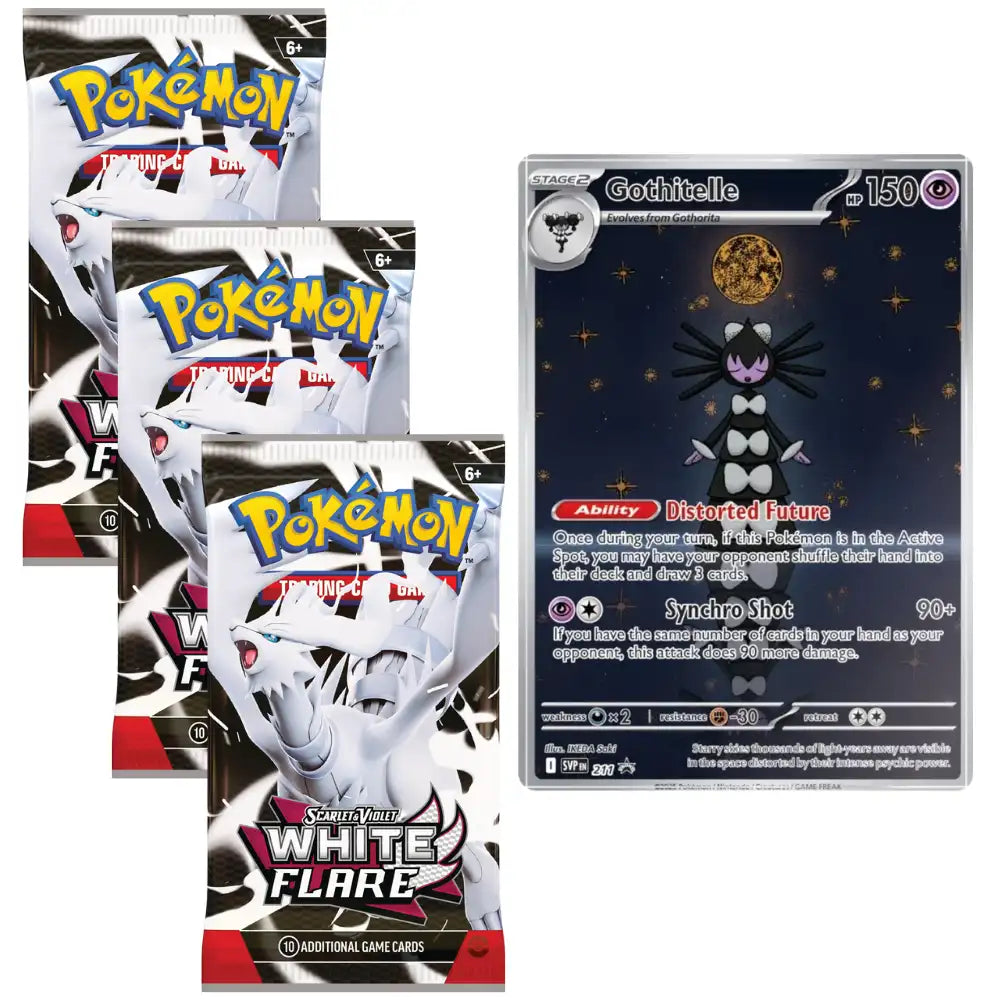 Pokemon White Flare Tech Sticker Collection (SV10.5) CardsRfun