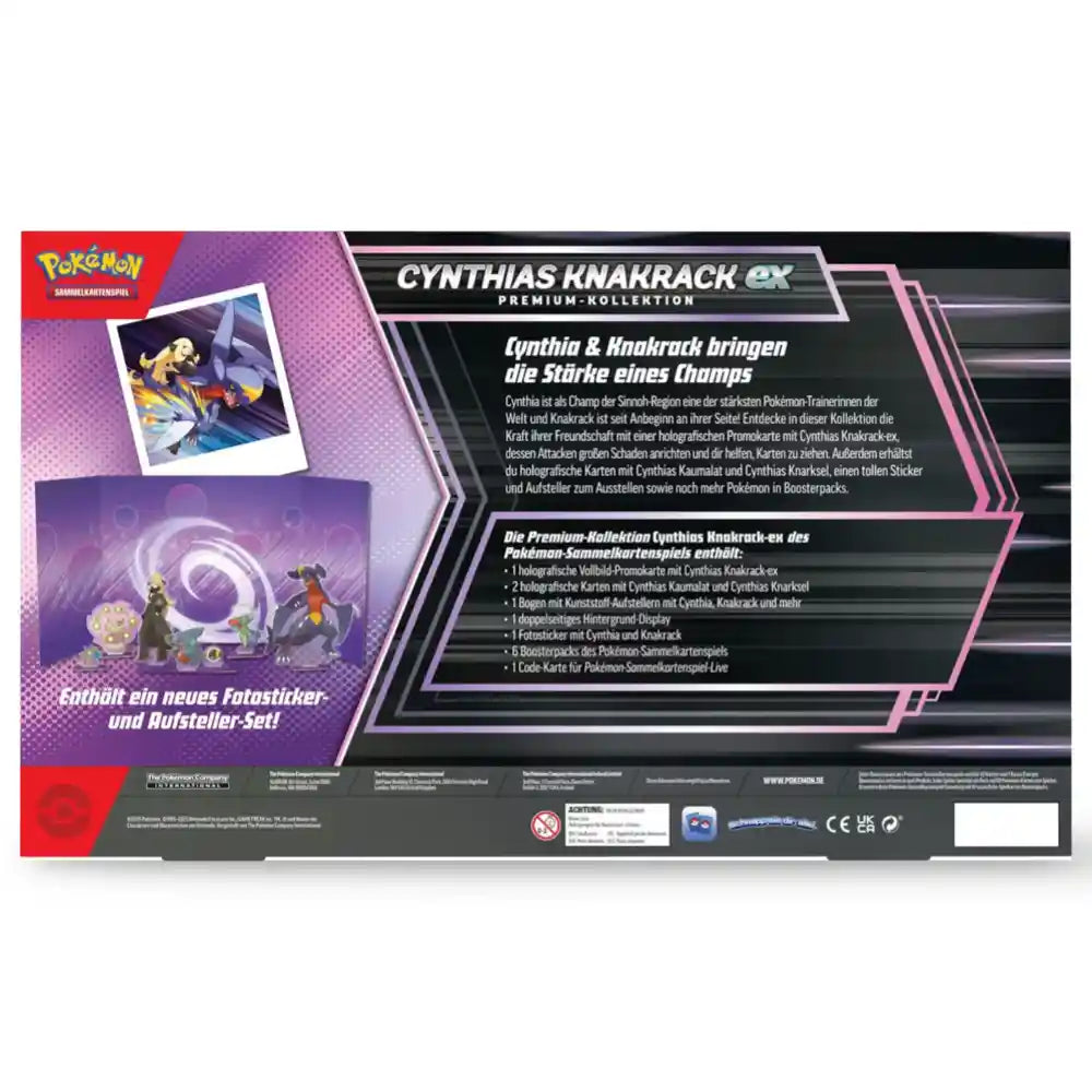 Pokemon Cynthias Knakrack ex Premium Kollektion (DE) CardsRfun